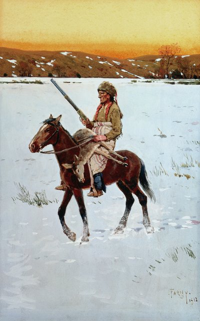 Retorno indiano da caça, 1912 de Henry Francois Farny