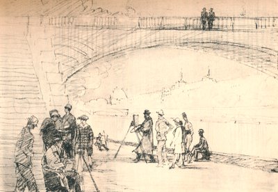A primeira estrada de Paris foi seu rio, c1927, 1927 de Henry Franks Waring