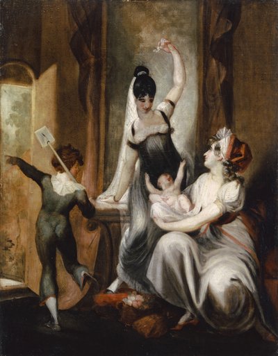 Uma mãe com sua família no campo, 1806-7 de Johann Heinrich Füssli