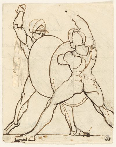 Combate de dois gregos de Johann Heinrich Füssli