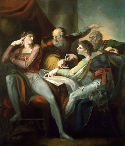 Disputa entre Hotspur, Glendower, Mortimer e Worcester, 1784. de Johann Heinrich Füssli