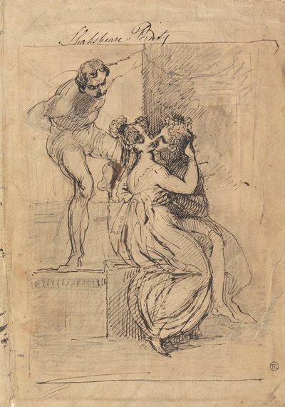 Figura Inclinada sobre escadas de Johann Heinrich Füssli