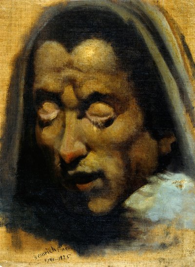 Cabeça de uma alma condenada do Inferno de Dante, verso, 177078. de Johann Heinrich Füssli