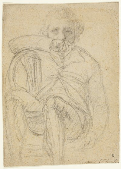 Retrato de Fuseli (anverso); Esboço de uma mão (verso) de Henry Fuseli