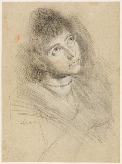 Retrato de uma mulher (Martha Hess) de Johann Heinrich Füssli