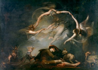 O sonho dos pastores, de Paradise Lost, 1793 de Johann Heinrich Füssli