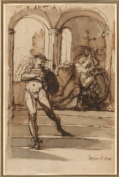 A morte de Red Comyn por Robert the Bruce de Henry Fuseli