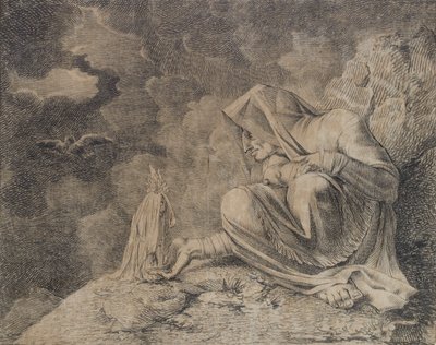 A Feiticeira e a Mandrágora, por volta de 1812 de Johann Heinrich Füssli