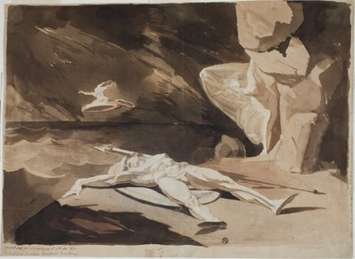 Tétis lamentando o corpo de Aquiles de Johann Heinrich Füssli