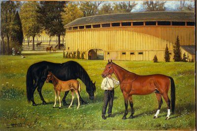 A trilha de treinamento no recinto de feiras, 1887 de Henry H. Cross