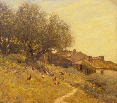 Uma aldeia de encosta em Provence de Henry Herbert La Thangue