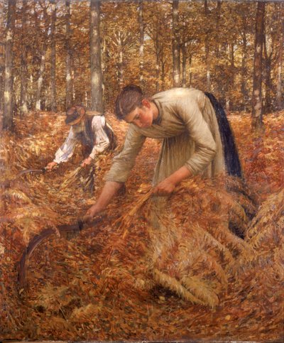 Recolhendo Bracken, c.1899 de Henry Herbert La Thangue