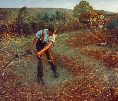 Mowing Bracken, c1903, 1912. de Henry Herbert La Thangue