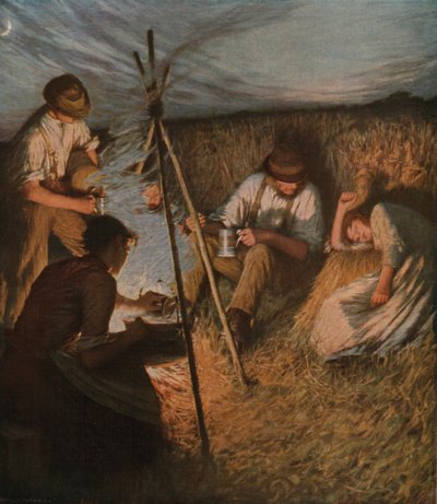 Ceia dos Colhedores, 1898, c1930. de Henry Herbert La Thangue