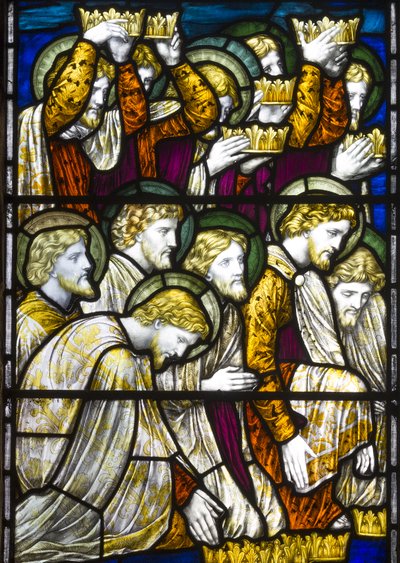 Adoração do Cordeiro, 1884 (vitral) de Henry Holiday