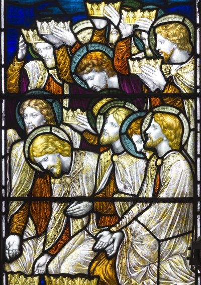Adoração do Cordeiro, 1884 (vitral) de Henry Holiday
