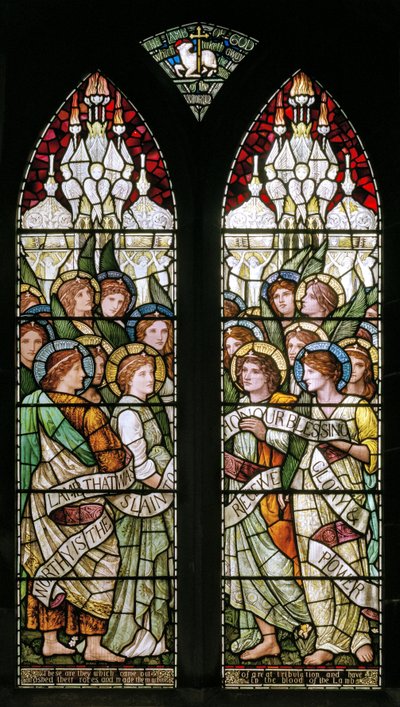 Bakewell, Todos Os Santos, Oficina De Férias, Henry Feriado, O Cordeiro De Deus, 1893 de Henry Holiday