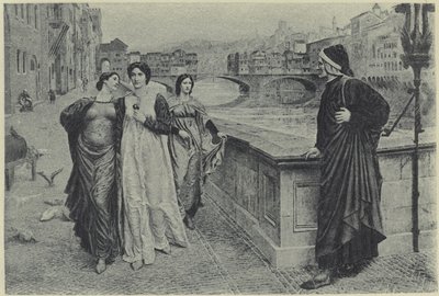 Dante e Beatrice (fotogravura) de Henry Holiday