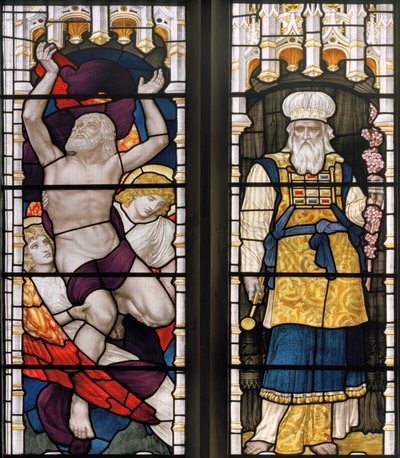 Enoch e Elias, 1882 (vitral) de Henry Holiday