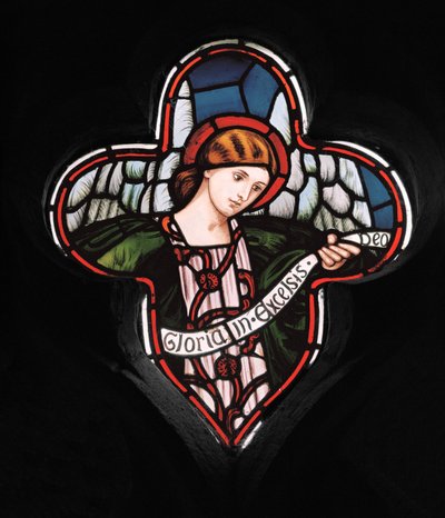 Quatrefoil Angel, 1863 (vitral) de Henry Holiday