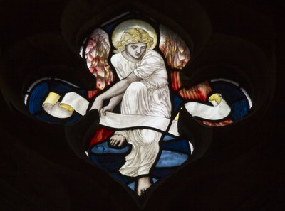 Quatrefoil rendilhado, anjo, 1882 de Henry Holiday