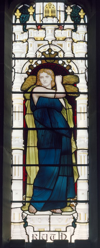Rute com milho, 1881-83 (vitral) de Henry Holiday
