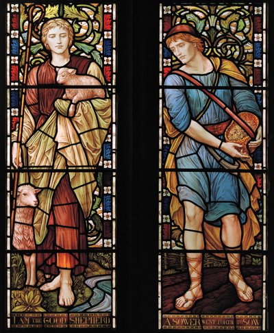 Pastor e semeador, 1888 (vitral) de Henry Holiday