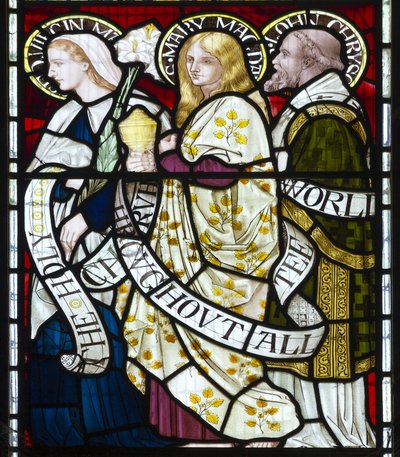 A Virgem Maria, Maria Madalena, São João, c.1872 de Henry Holiday