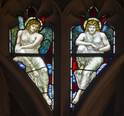 Westminster, st, margaret, james, powell & sons, Henry, feriado, Tracery, anjos, 1883 de Henry Holiday
