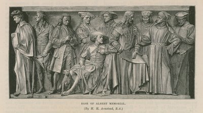 Esculturas na base do Albert Memorial de Henry Hugh Armstead