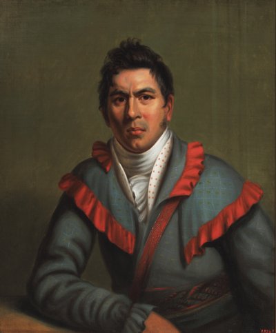 Charles Cornells, Okchai Fixico (Creek) 1831 (óleo sobre tela) de Henry Inman