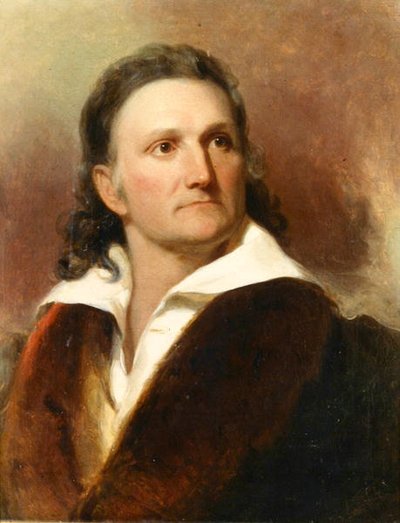 Retrato de JJ Aududon (1785-1851) c.1833 (wc no papel) de Henry Inman