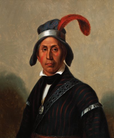 Yaha Hajo, Lobo Louco (Creek) 1836 (óleo sobre tela) de Henry Inman