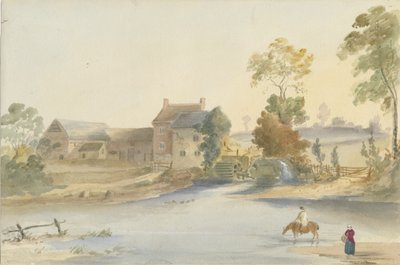Seisdon Mill: pintura em aquarela, nd [1844] de Henry James Noyes