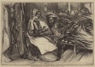 Caridade de Natal, interior de um hospital no Oriente de Henry James Townsend