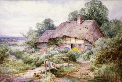 Capturando Tiddlers em Eastbury, Berkshire de Henry John Sylvester Stannard