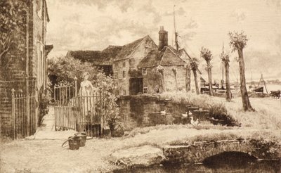 Sem título [Village Scene] (gravura) de Henry John Yeend King