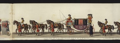 Parte da Vista Panorâmica de toda a Procissão Funerária de Arthur, Duque de Wellington (aquatint colorido) de Henry Jr and Sala George Augustus Alken