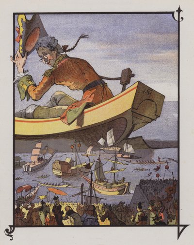 Gulliver em Lilliput de Henri Jules Jean Geoffroy