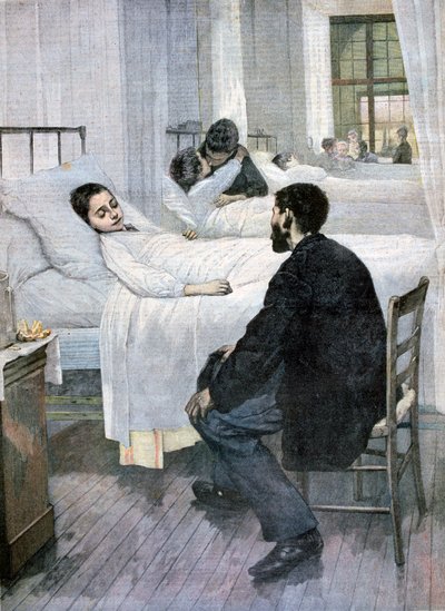 Dia de Visita no Hospital, 1893 de Henri Jules Jean Geoffroy