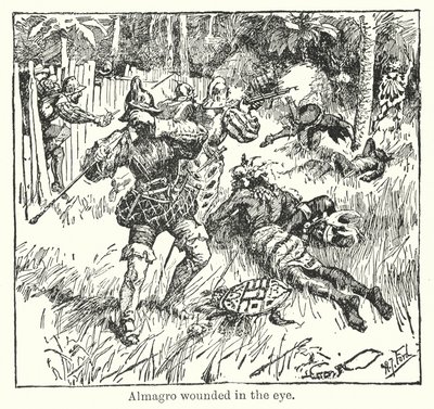 Almagro ferido no olho (litografia) de Henry Justice Ford