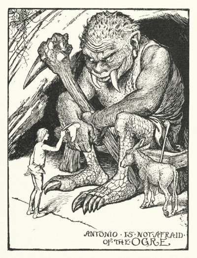 Antonio Não Tem Medo do Ogre (gravura) de Henry Justice Ford