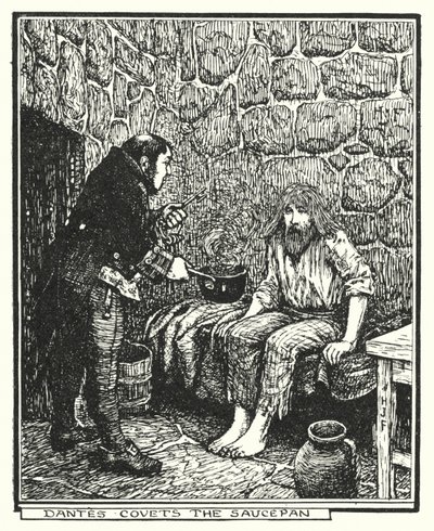 Dantes cobiça a caçarola (litho) de Henry Justice Ford