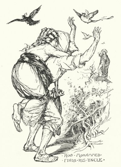 Como Mohammed encontra o seu tio (gravura) de Henry Justice Ford