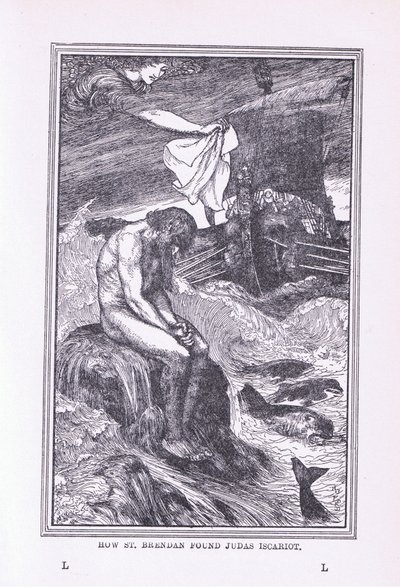 Como São Brendan encontrou Judas Iscariotes, 1912 de Henry Justice Ford