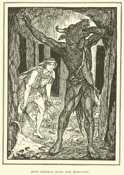 Como Teseu matou o minotauro de Henry Justice Ford