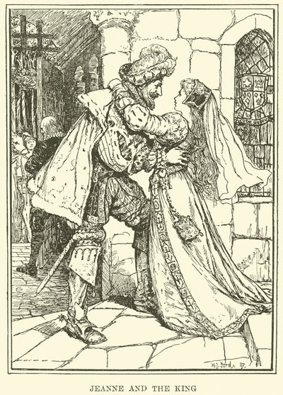 Jeanne e o Rei (gravura) de Henry Justice Ford