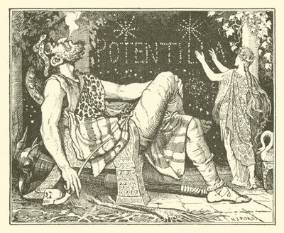 Príncipe Narciso e a Princesa Potentilla (gravura) de Henry Justice Ford