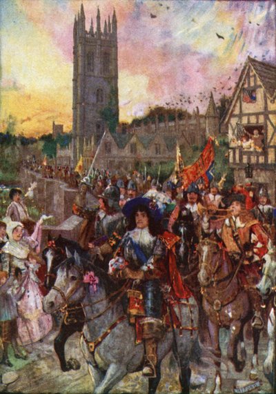 Príncipe Rupert em Oxford indo para a batalha de Henry Justice Ford