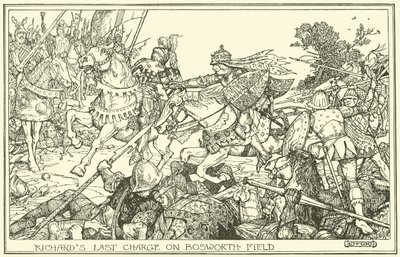 Última cobrança de Richards no Bosworth Field de Henry Justice Ford